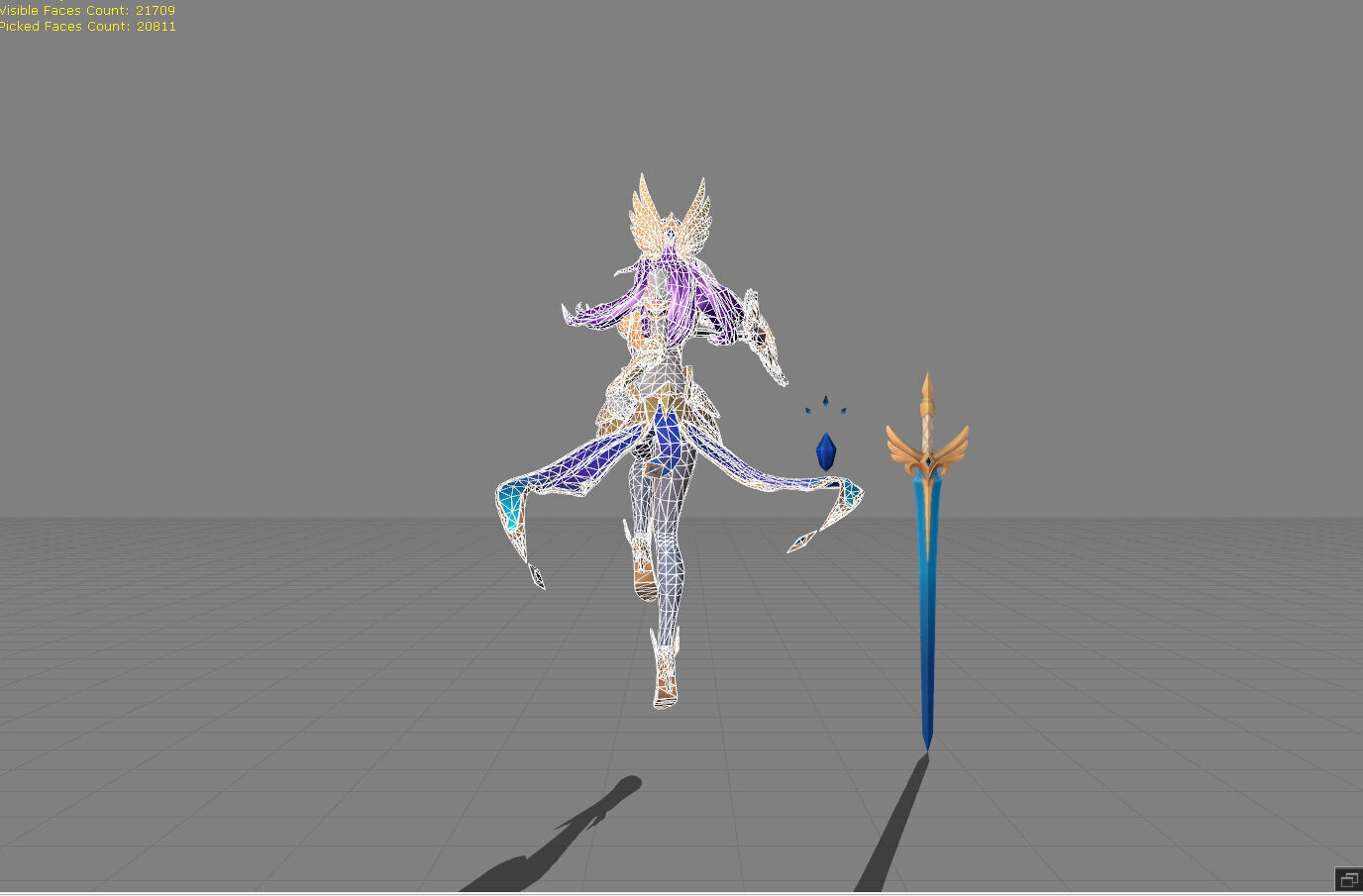 Odette Virgo Low-poly 3D model_7