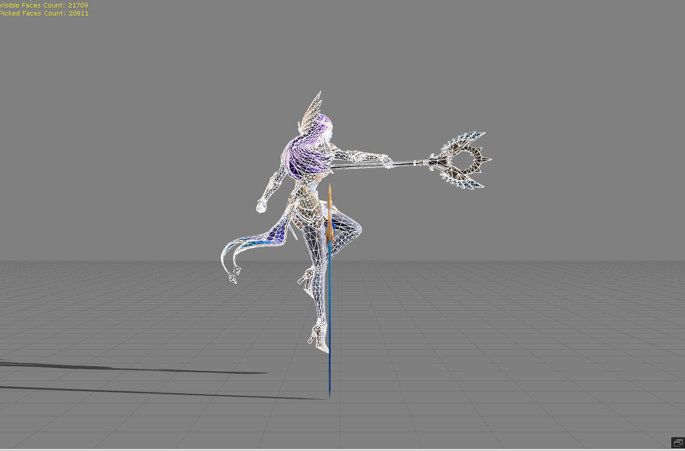 Odette Virgo Low-poly 3D model_5