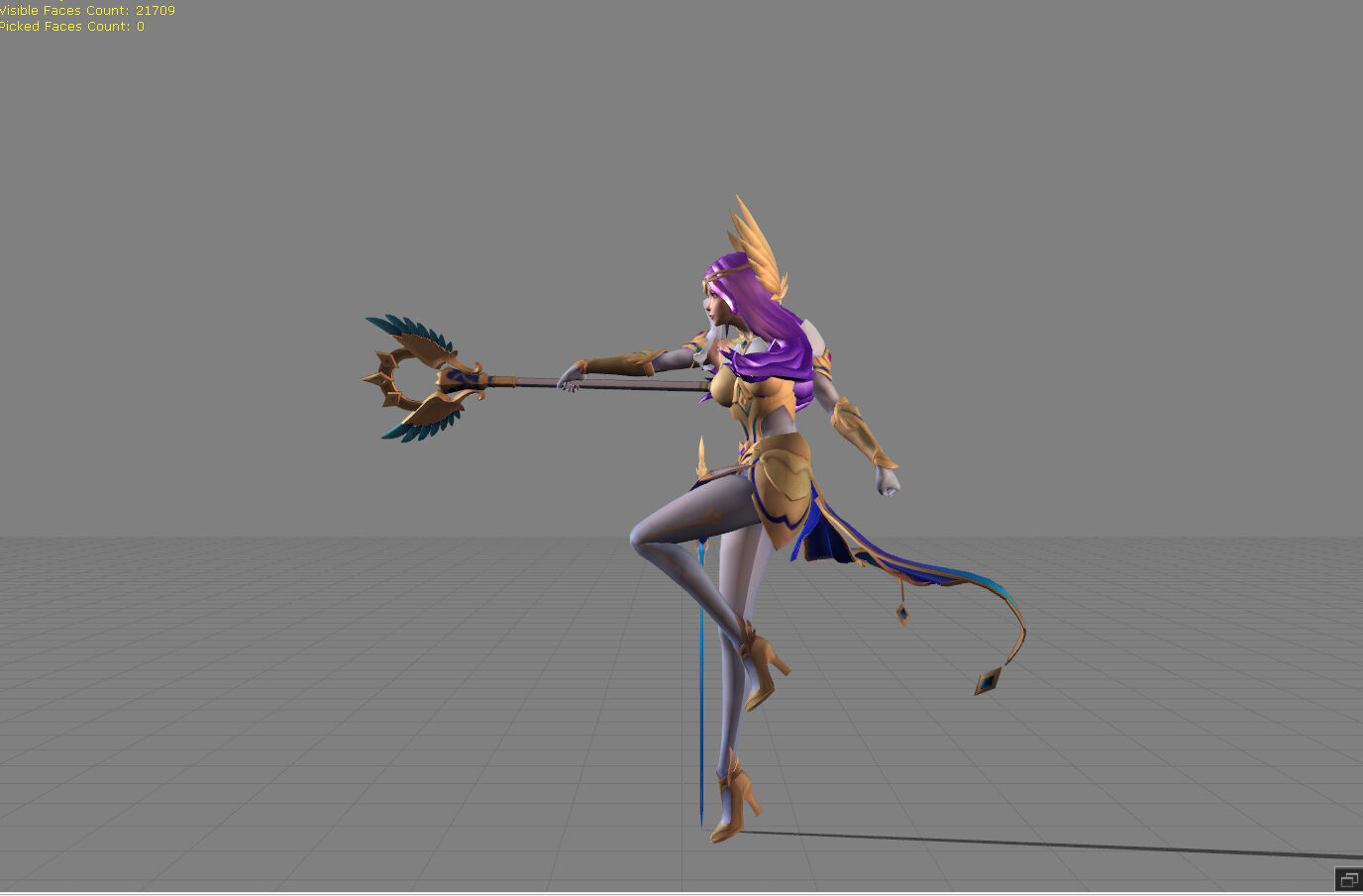 Odette Virgo Low-poly 3D model_2