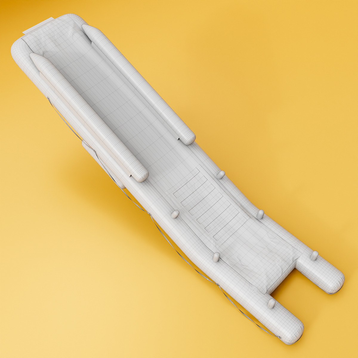 Aircraft Evacuation Slides Low-poly 3D model_16