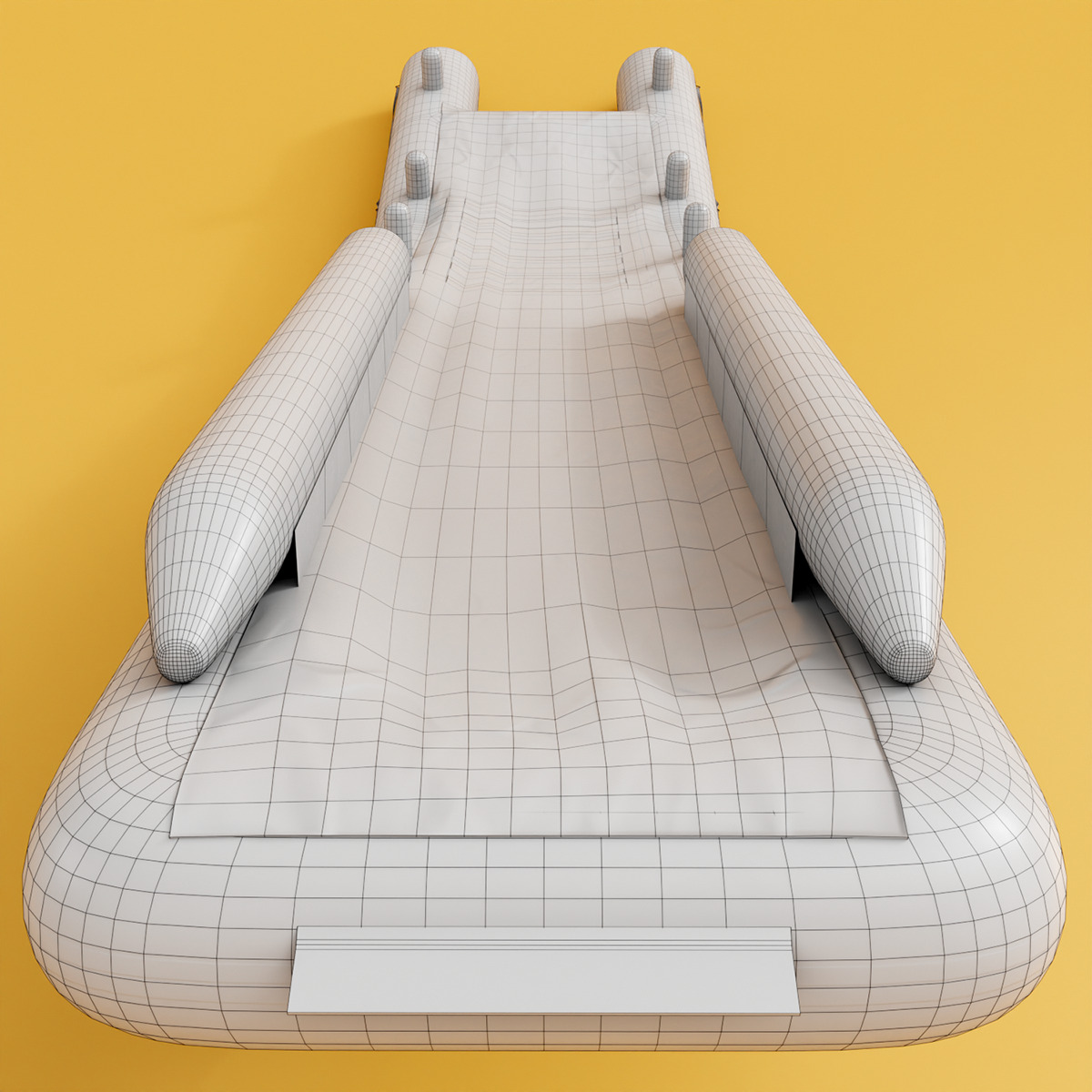 Aircraft Evacuation Slides Low-poly 3D model_15
