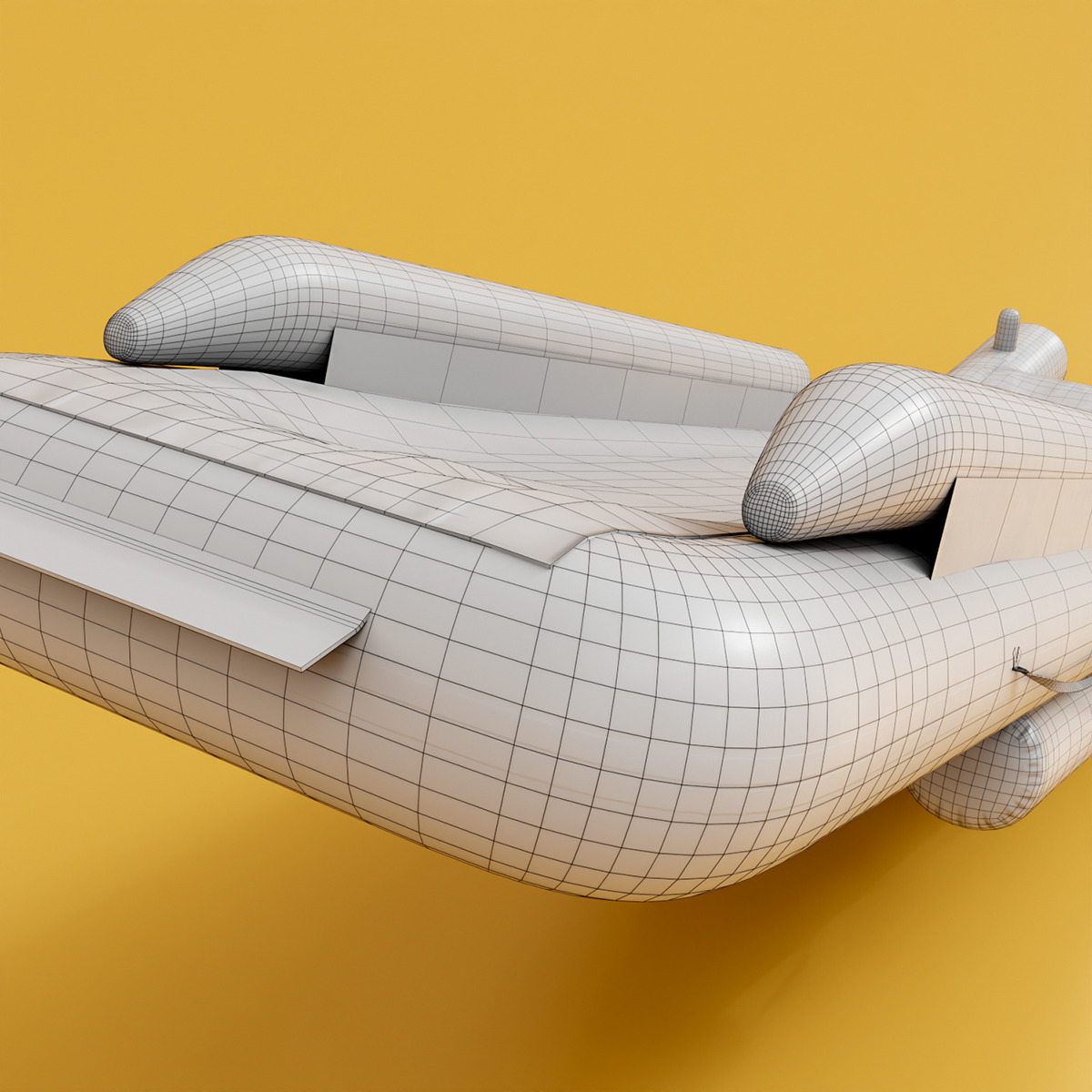 Aircraft Evacuation Slides Low-poly 3D model_18