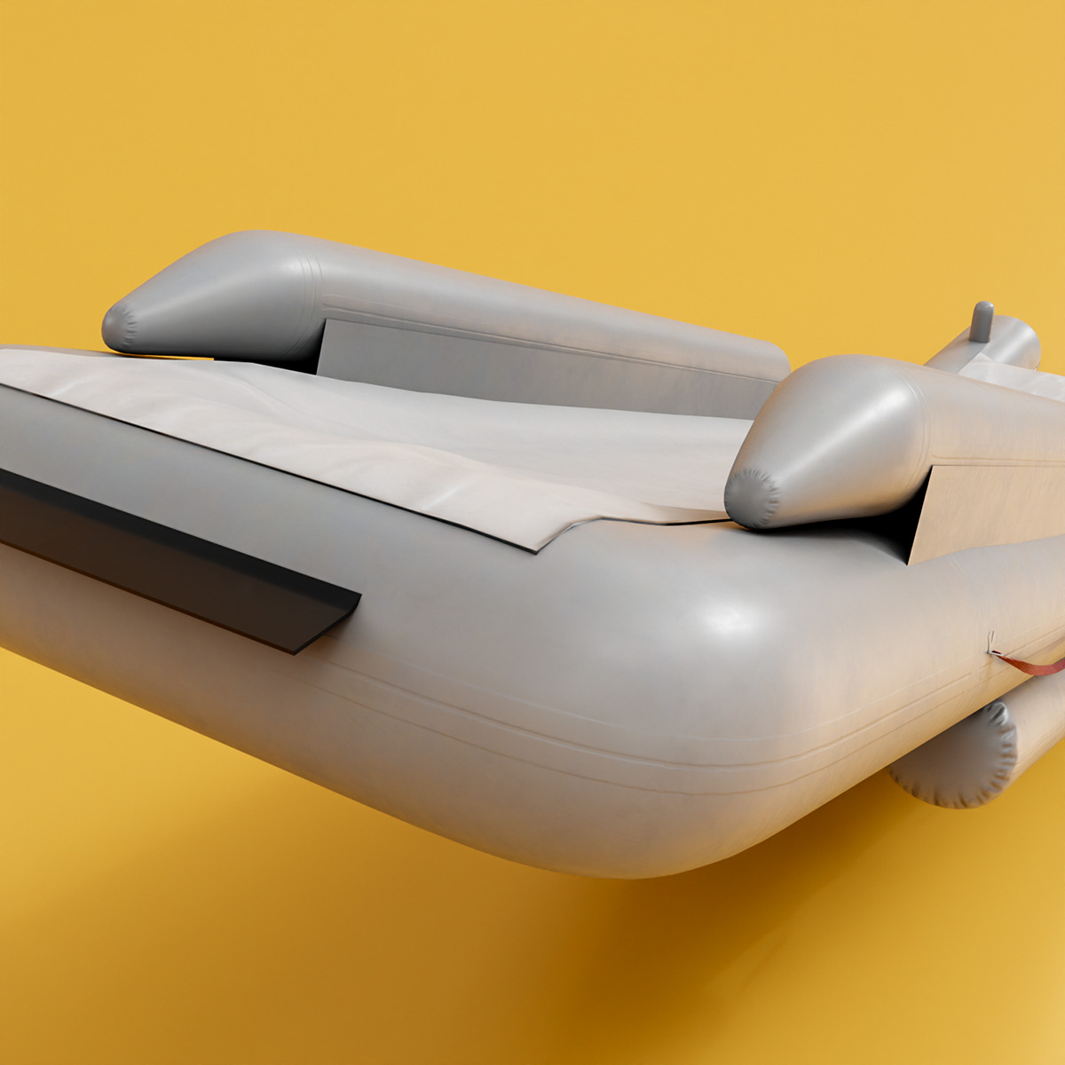 Aircraft Evacuation Slides Low-poly 3D model_7