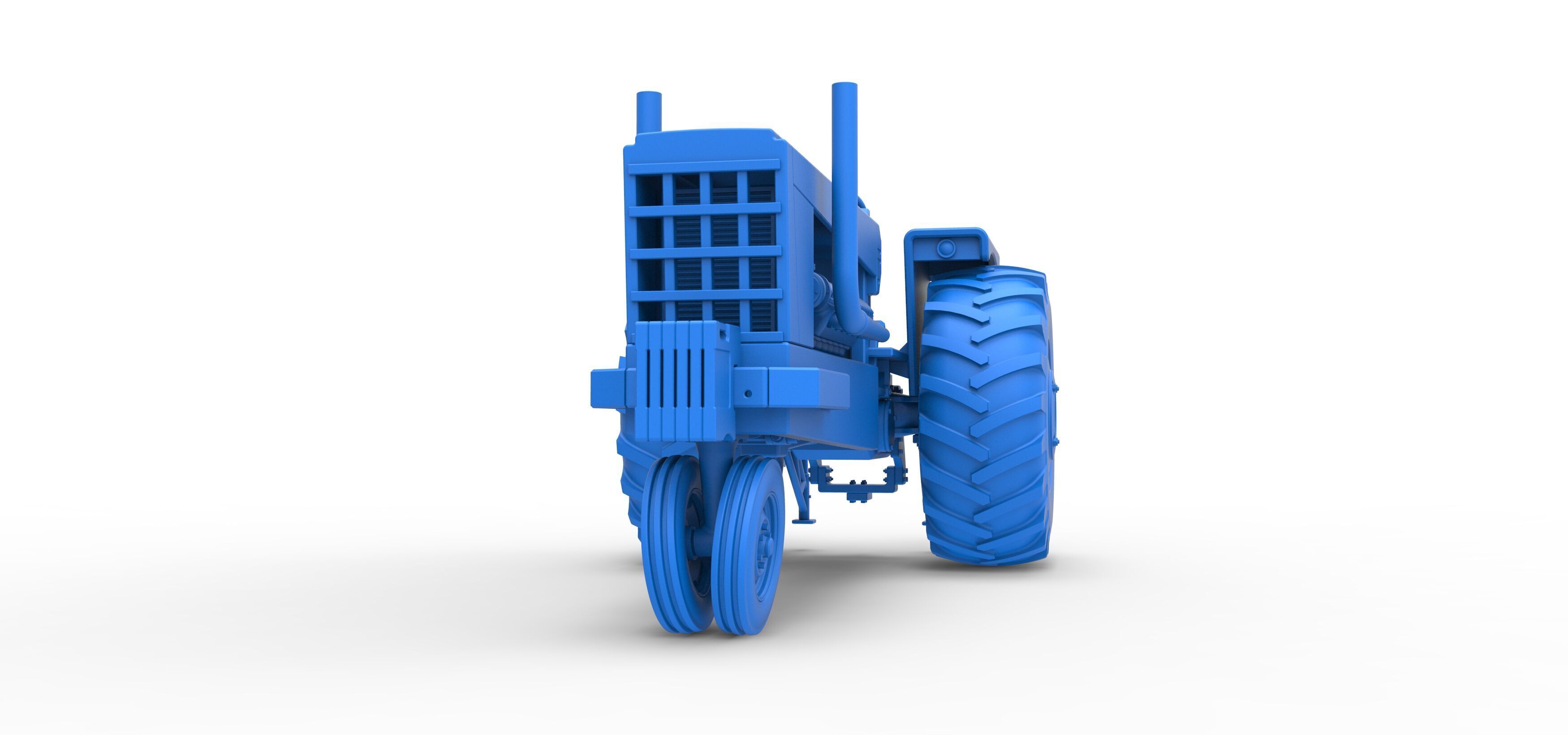 Vintage Pulling tractor Version 2 Scale 1 to 25 3D print model_25