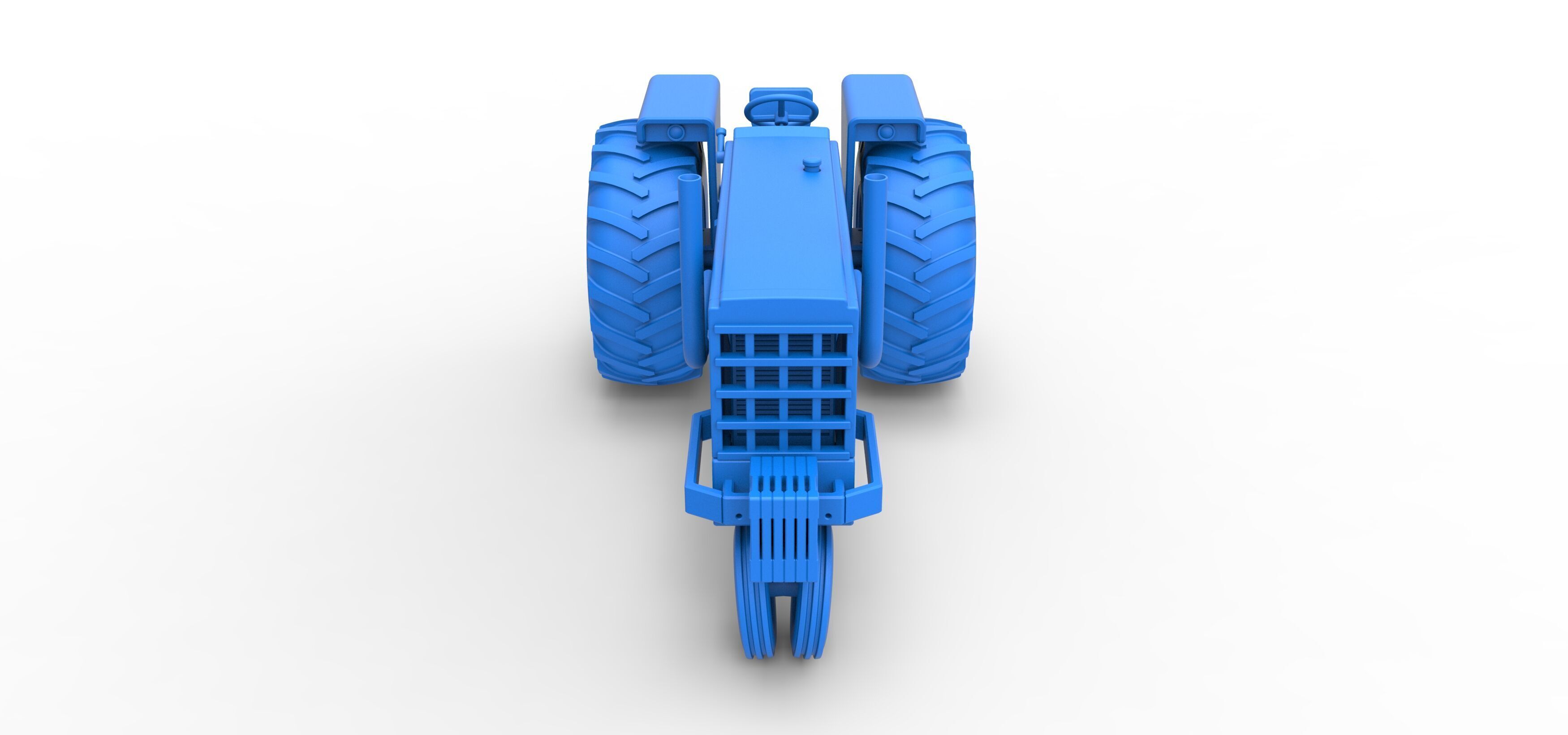 Vintage Pulling tractor Version 2 Scale 1 to 25 3D print model_27