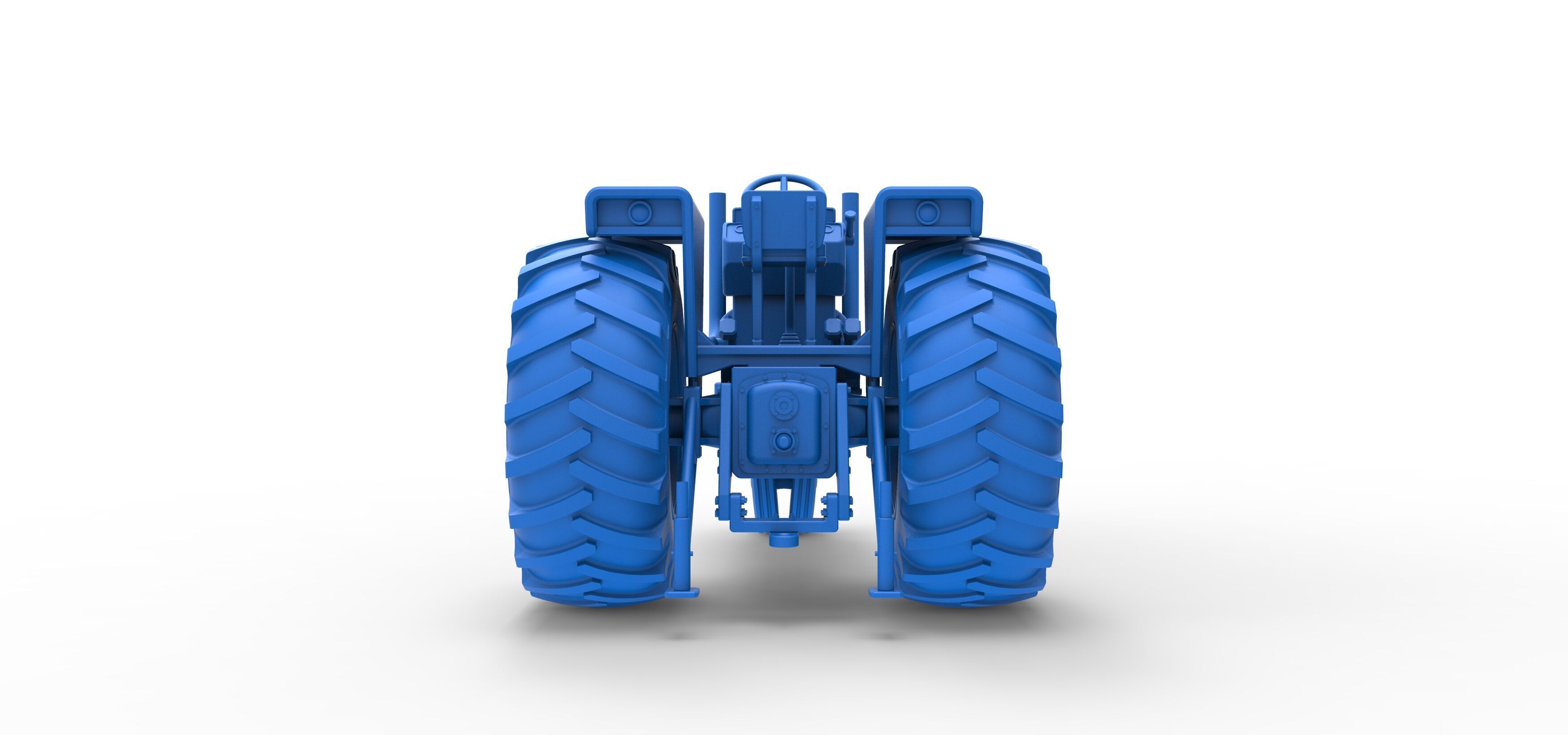 Vintage Pulling tractor Version 2 Scale 1 to 25 3D print model_34