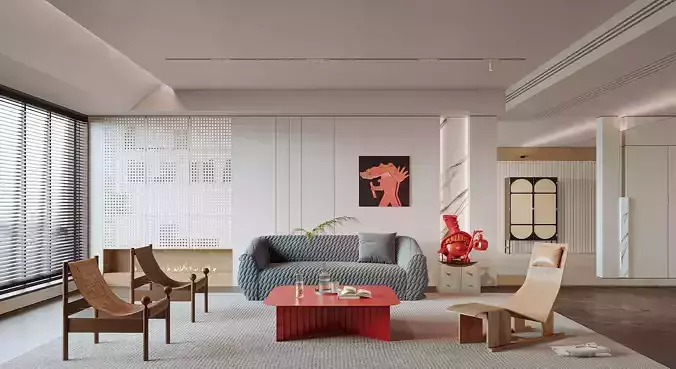 modern living room interior scenes 147