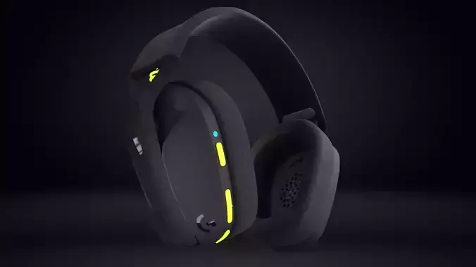 Headphones realistic high poly 3D model