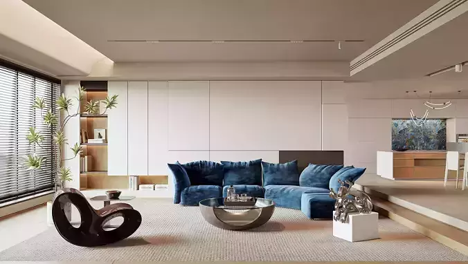 modern living room interior scenes 148