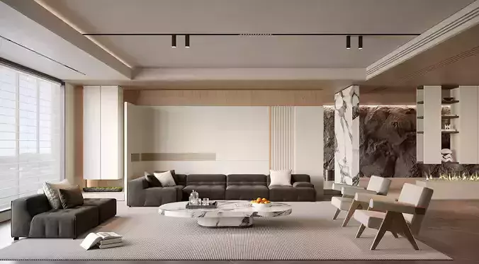 modern living room interior scenes 150