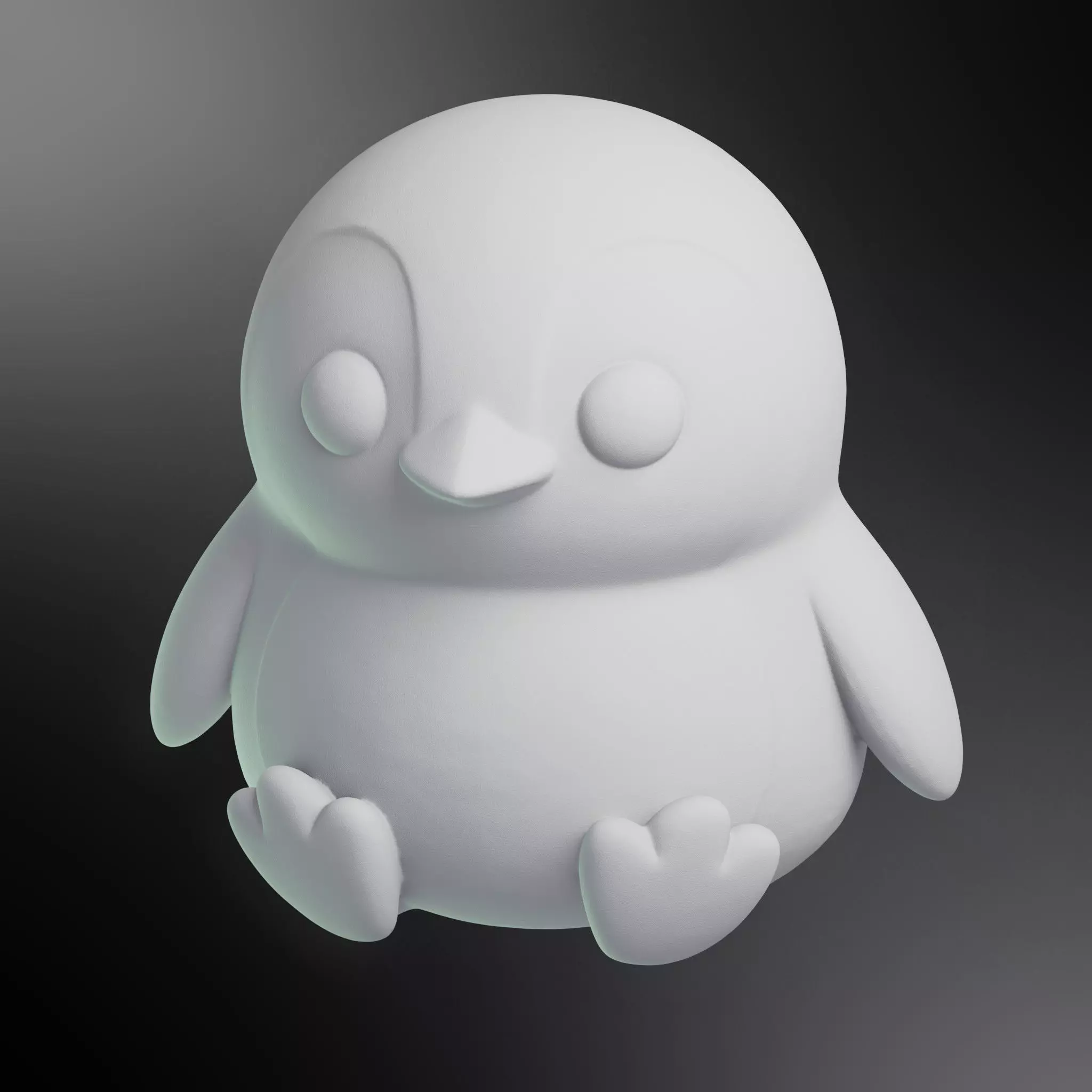 Cute Penguin Printable 3D print model_0