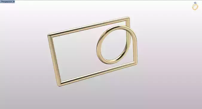 modern two finger ring