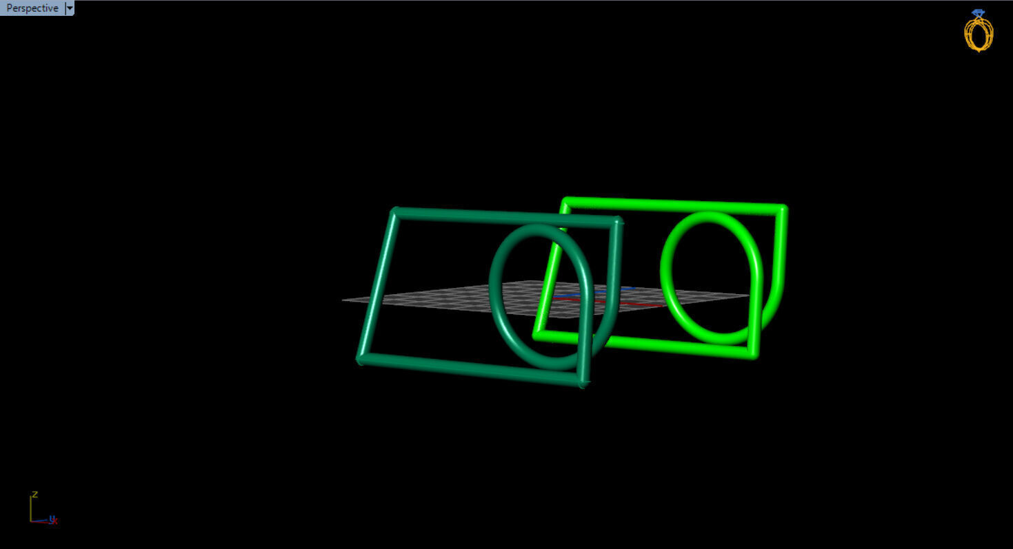 modern two finger ring 3D print model_10