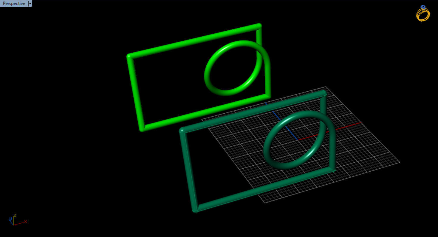 modern two finger ring 3D print model_7