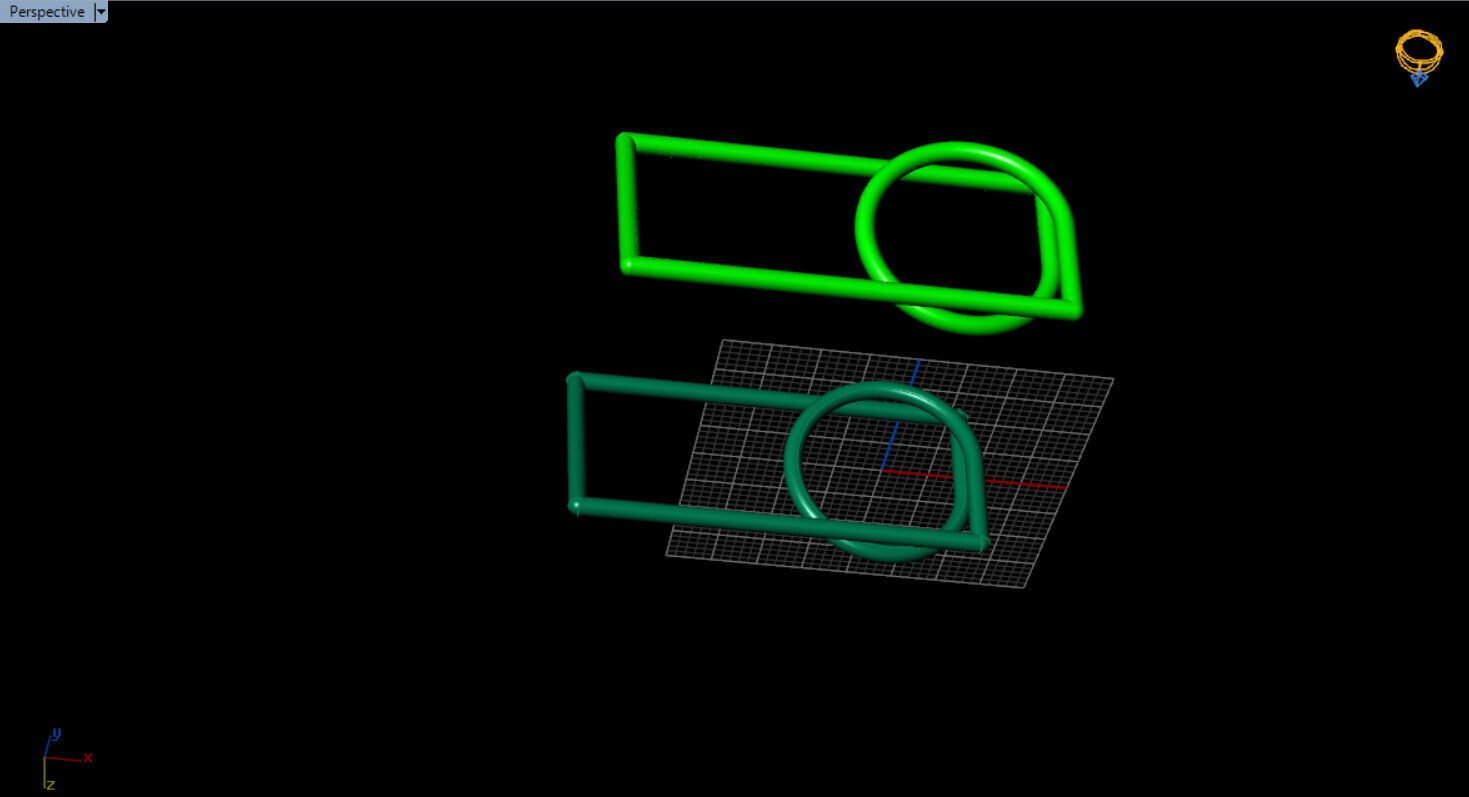 modern two finger ring 3D print model_30