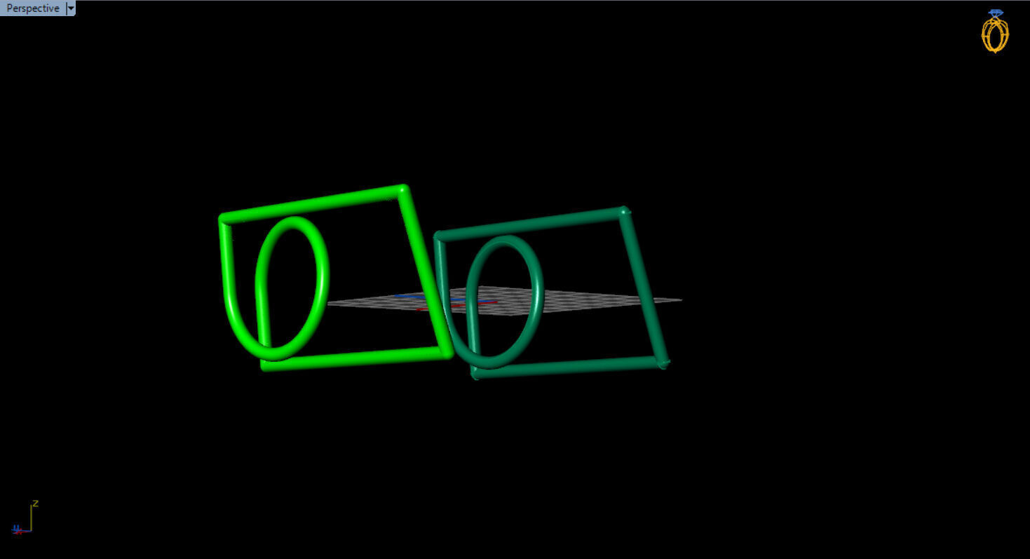 modern two finger ring 3D print model_41