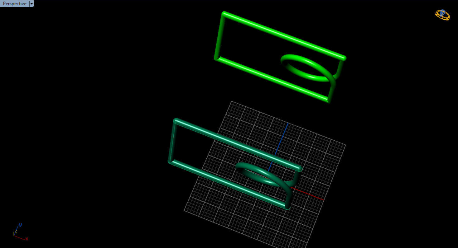 modern two finger ring 3D print model_33