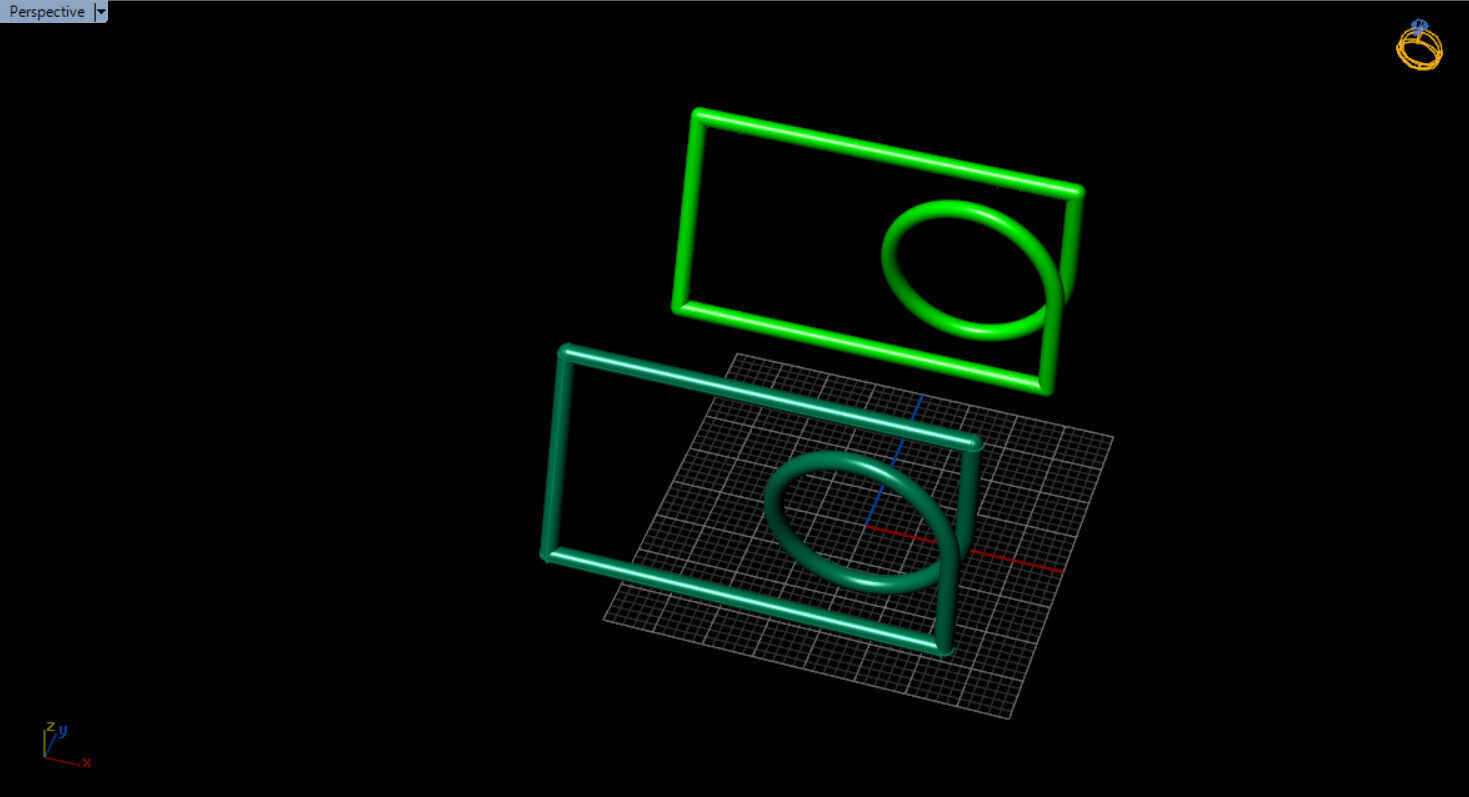 modern two finger ring 3D print model_34