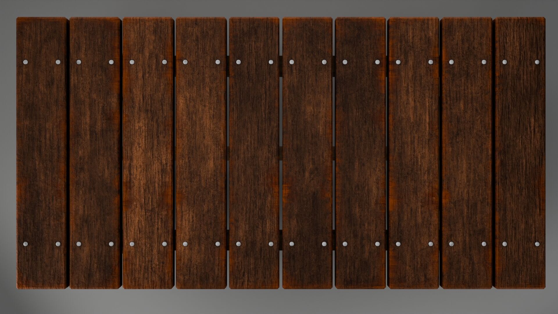 Old Wooden Bench with Moss and Dirt Lowpoly PBR 3D Model Low-poly 3D model_13