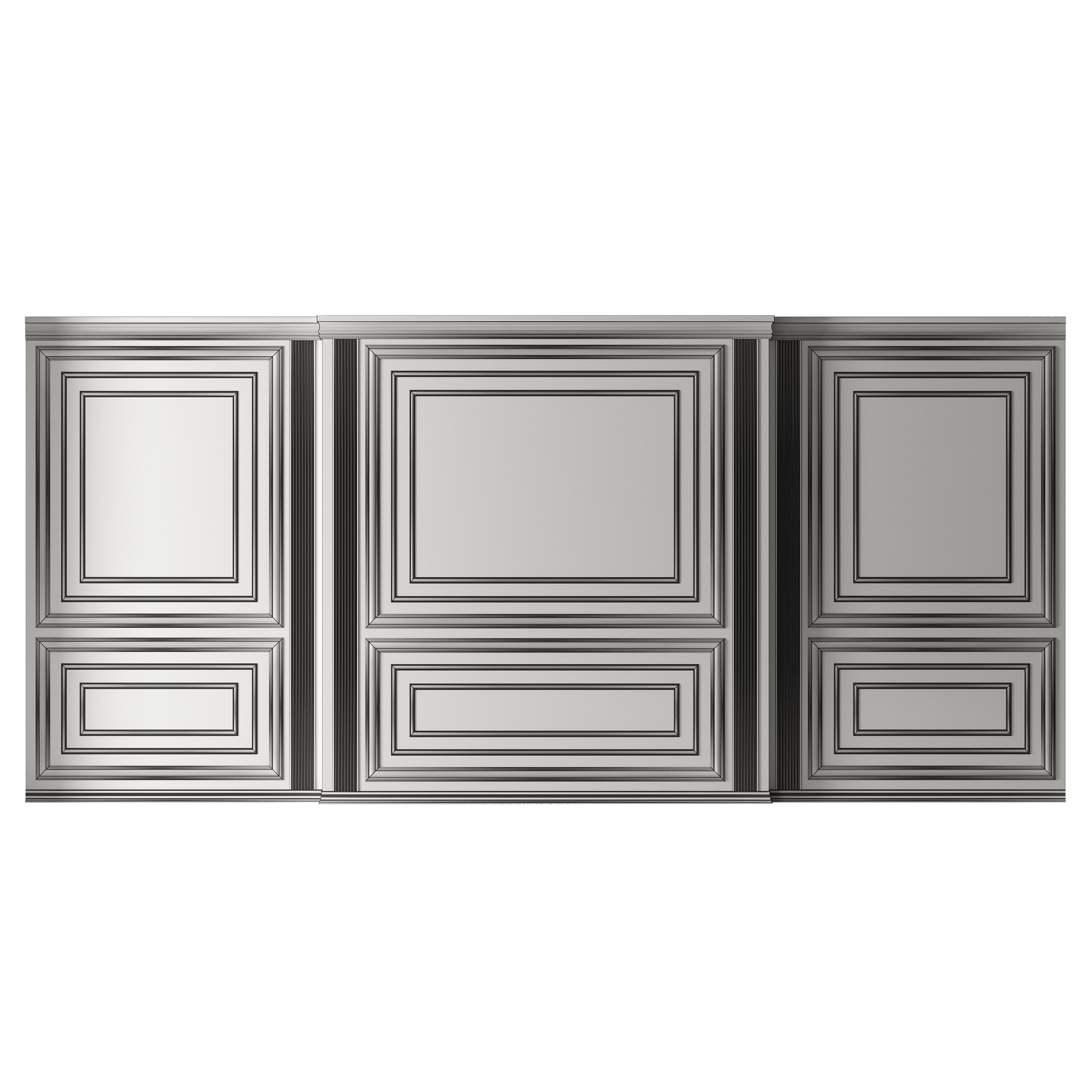 Classic 3D Wall Panel Elegant Design for Interior Decor 7 3D model_5