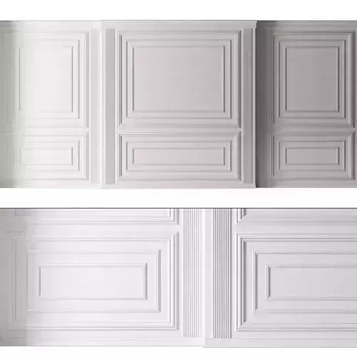 Classic 3D Wall Panel Elegant Design for Interior Decor 7 3D model
