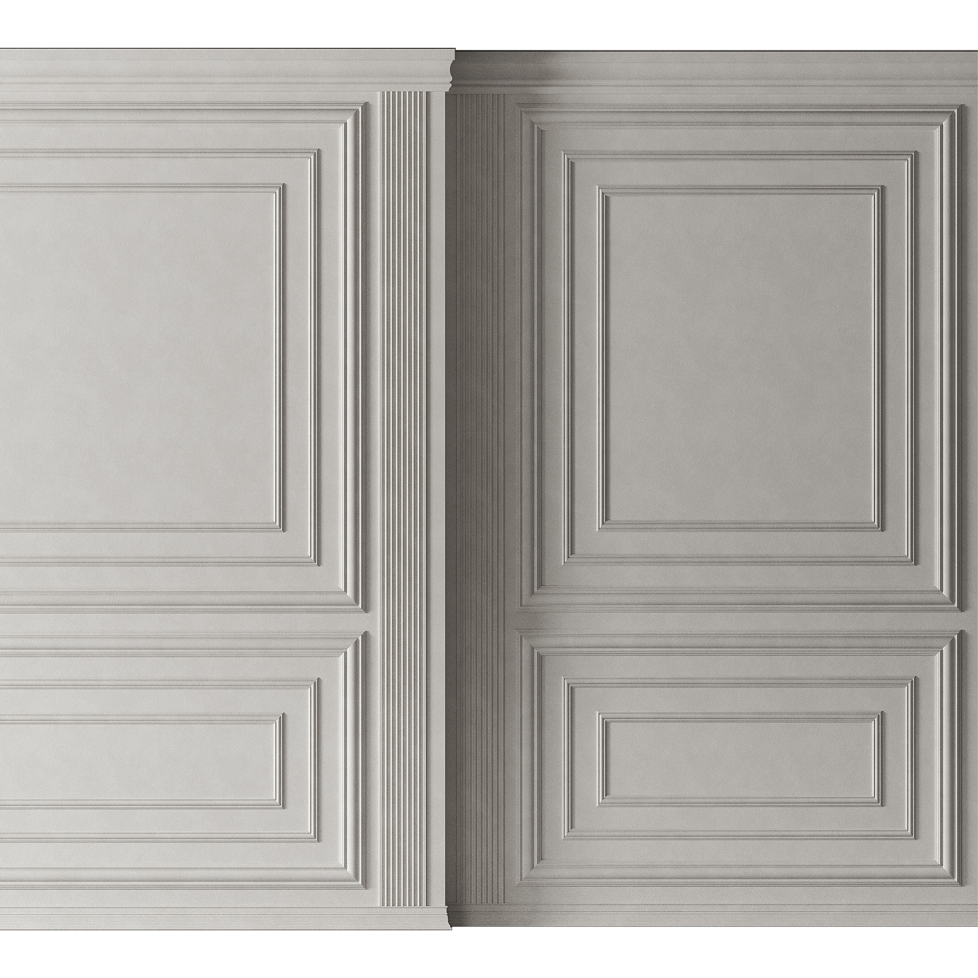 Classic 3D Wall Panel Elegant Design for Interior Decor 7 3D model_4