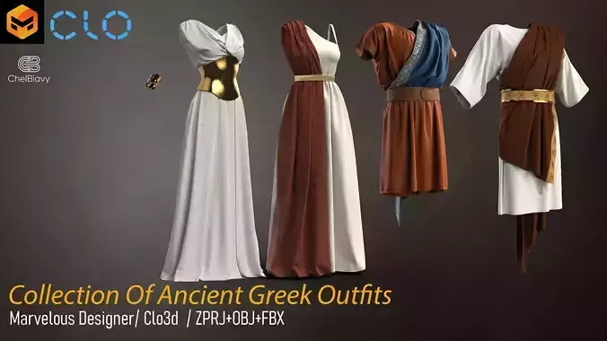Collection Of Ancient Greek Outfits