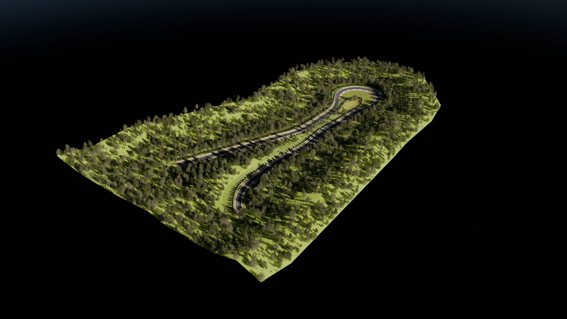 Racetrack 3D Model Nurburgring Karussell 3D model_14