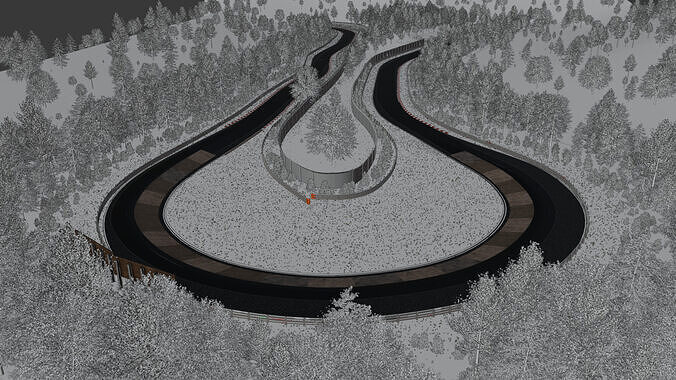 Racetrack 3D Model Nurburgring Karussell 3D model 2