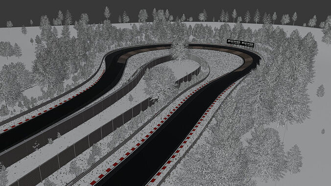 Racetrack 3D Model Nurburgring Karussell 3D model 6