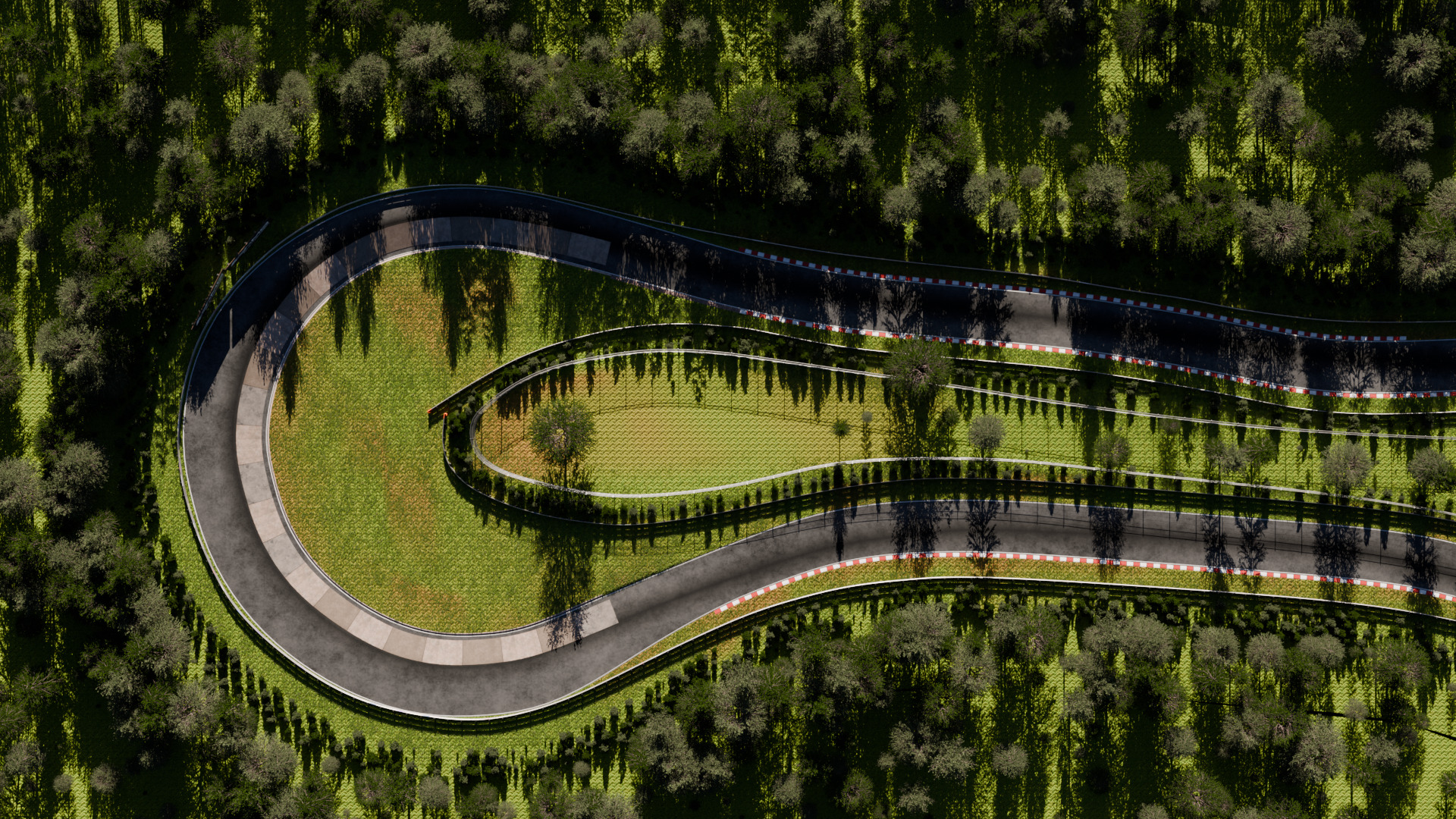 Racetrack 3D Model Nurburgring Karussell 3D model_8
