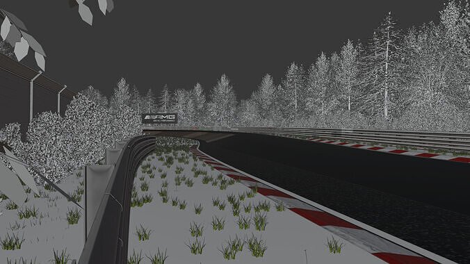 Racetrack 3D Model Nurburgring Karussell 3D model 4