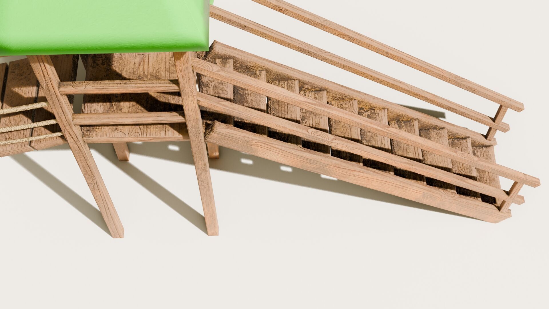 Playground castle with a slide Low-poly 3D model_18