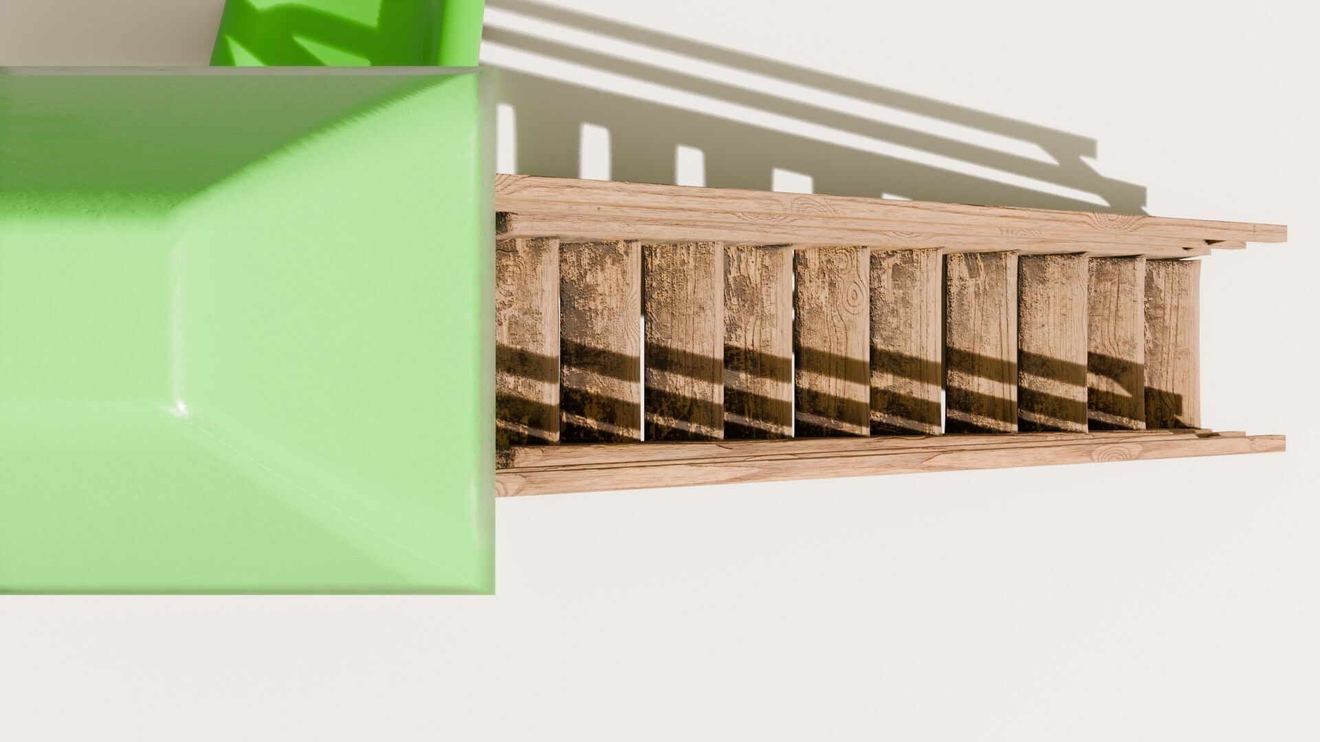 Playground castle with a slide Low-poly 3D model_13