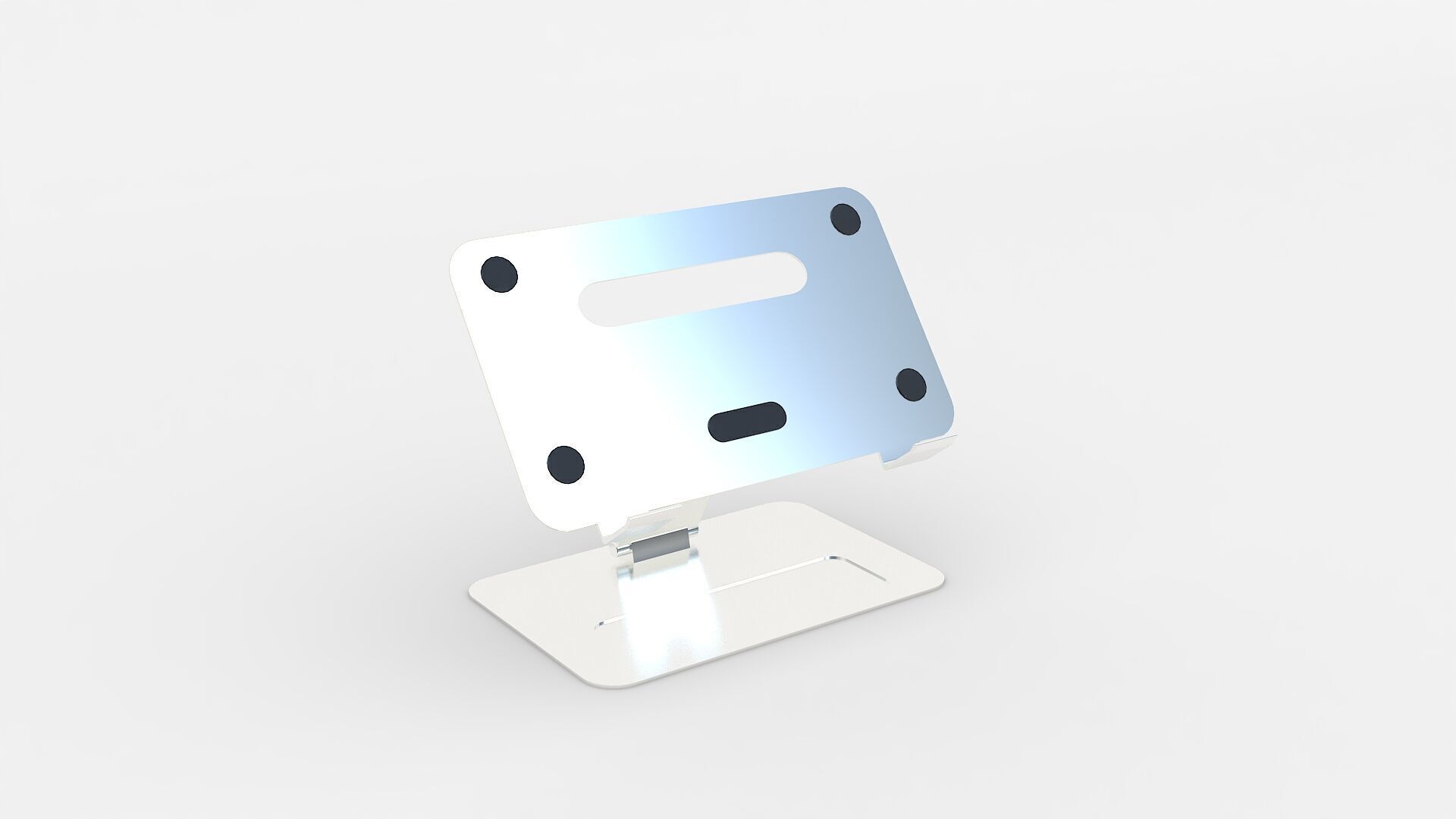 Laptop Stand Low-poly 3D model_1