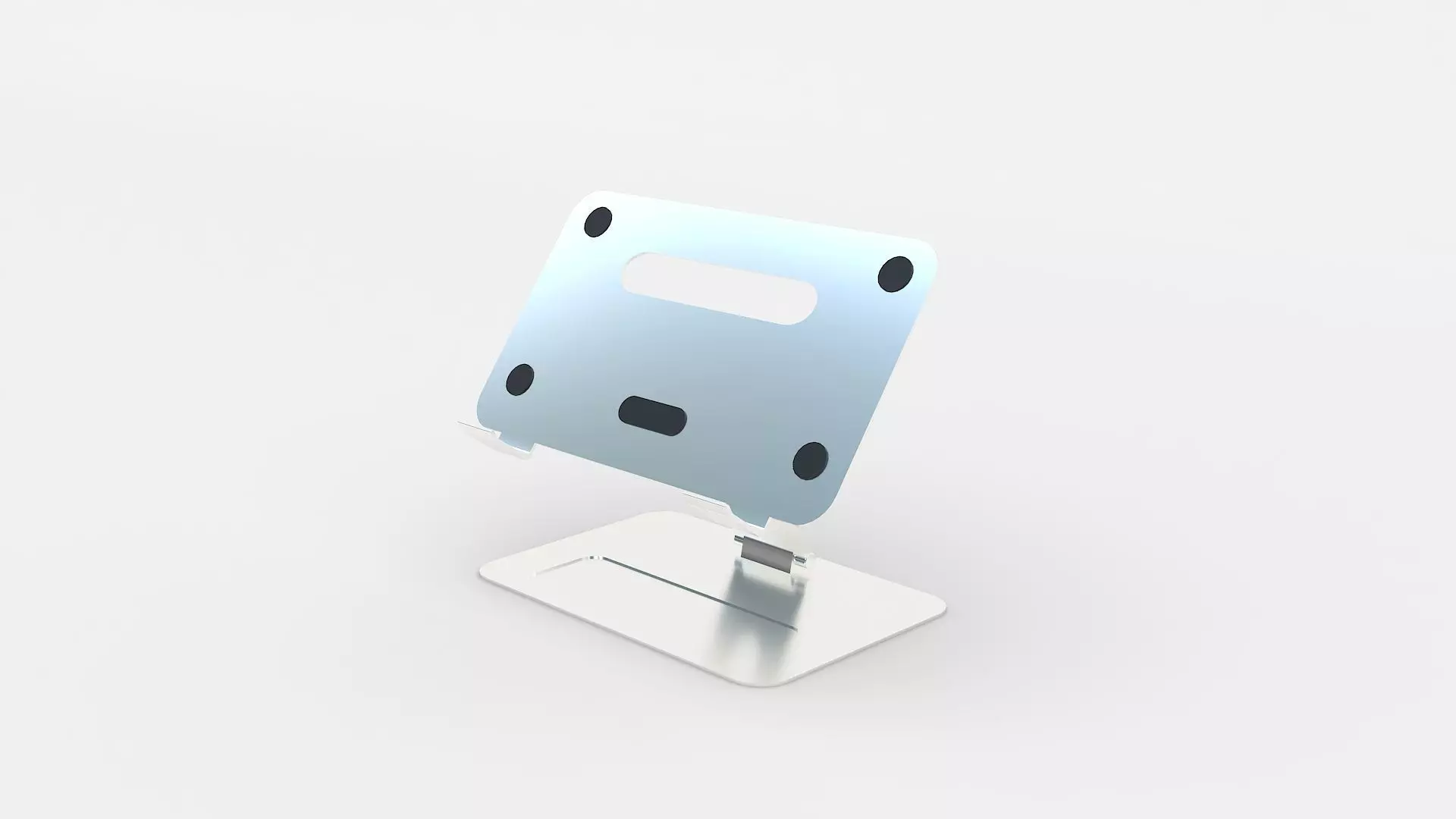 Laptop Stand Low-poly 3D model_0