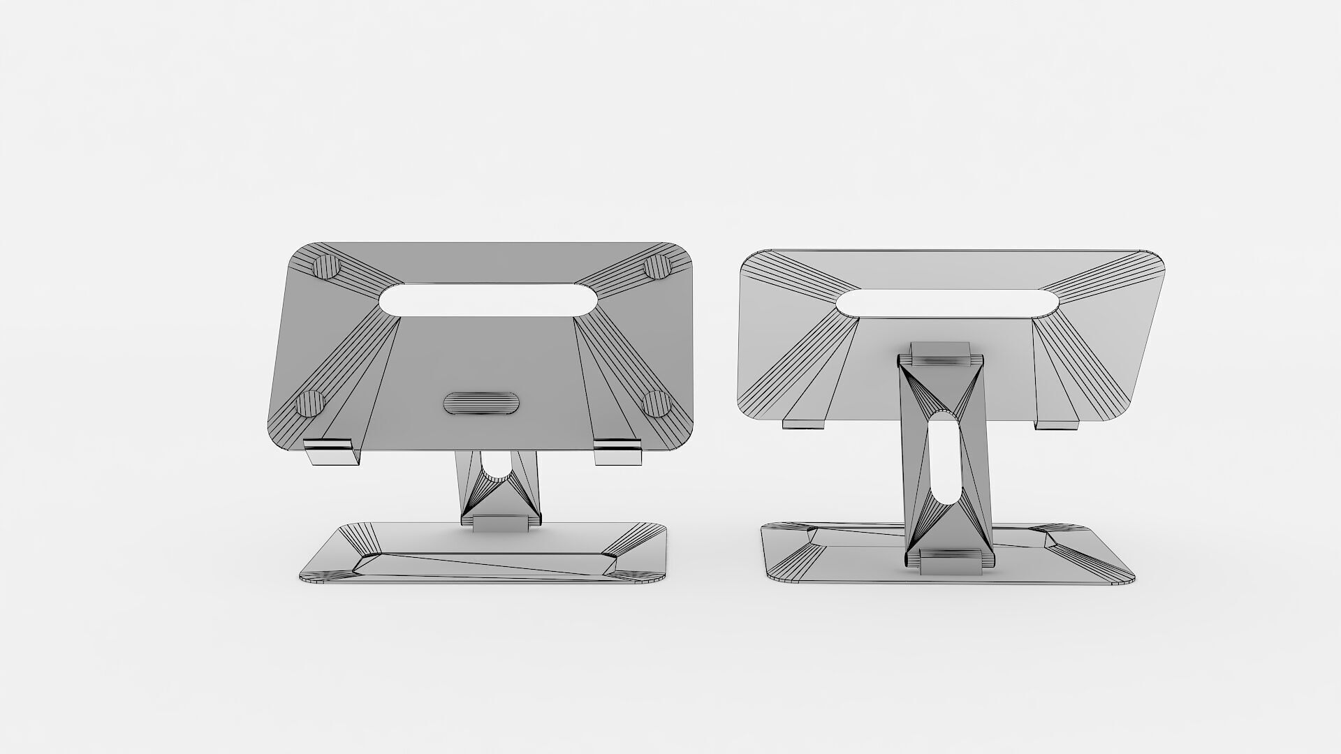 Laptop Stand Low-poly 3D model_6