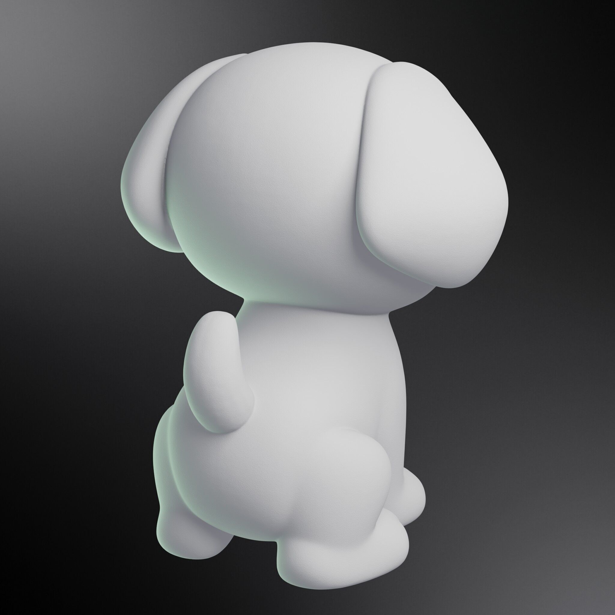 Cute Puppy Printable 3D print model_2