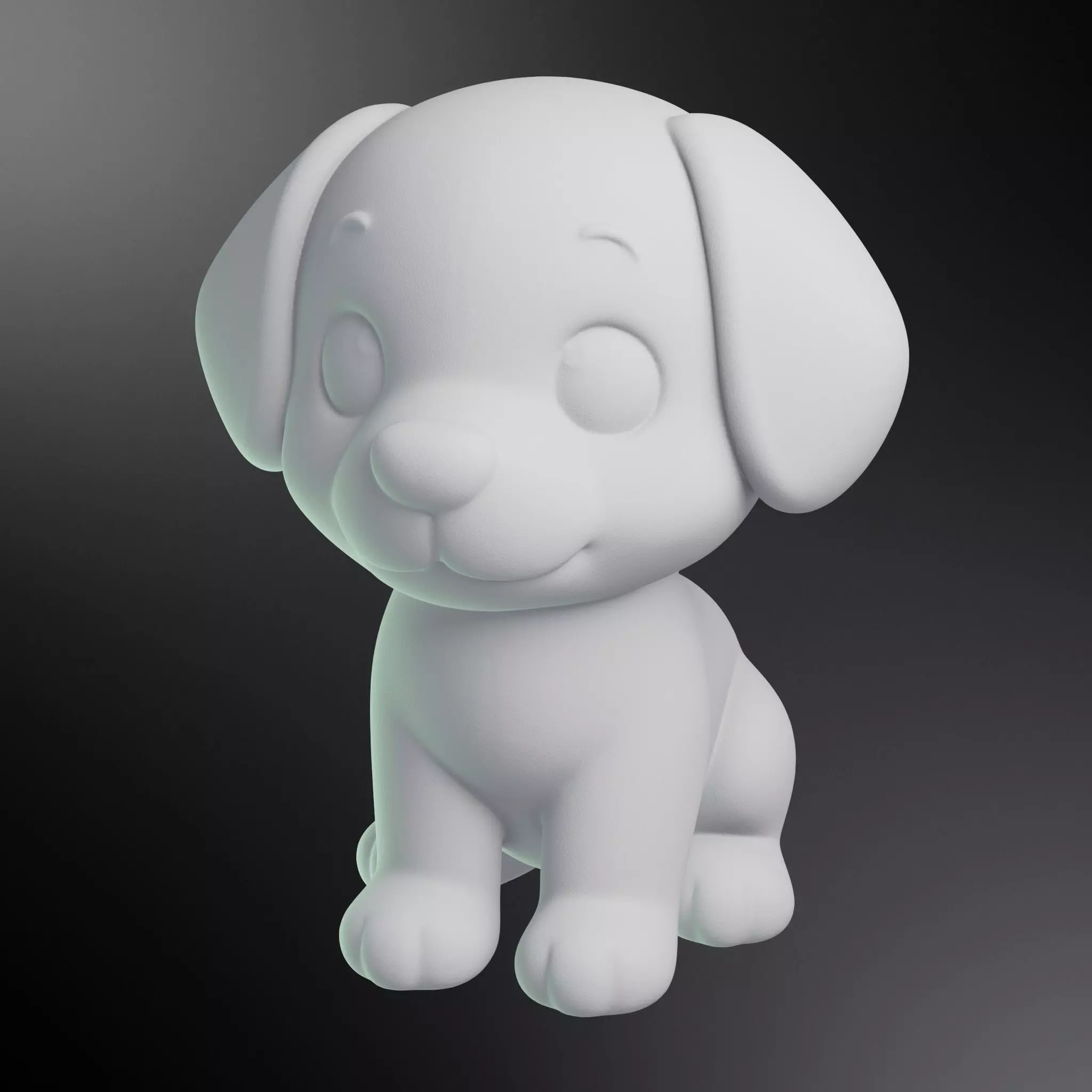 Cute Puppy Printable 3D print model_0