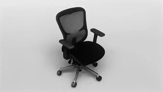 Ergonomic Mesh Office Chair 3D Model