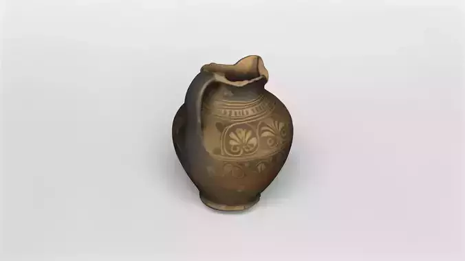 Ancient Greek Ornamental Pitcher 3D model
