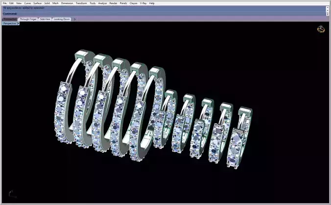 Round Diamond earrings