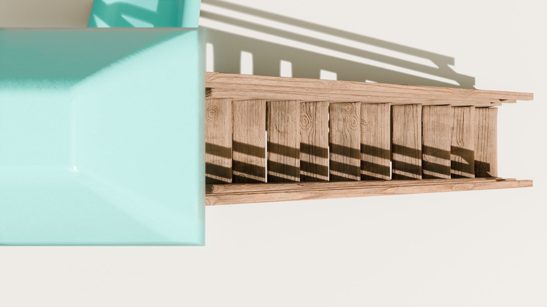 Playground castle with a slide Low-poly 3D model_11