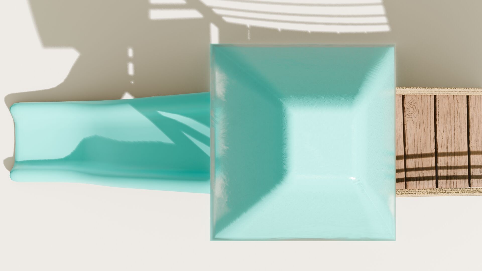 Playground castle with a slide Low-poly 3D model_9