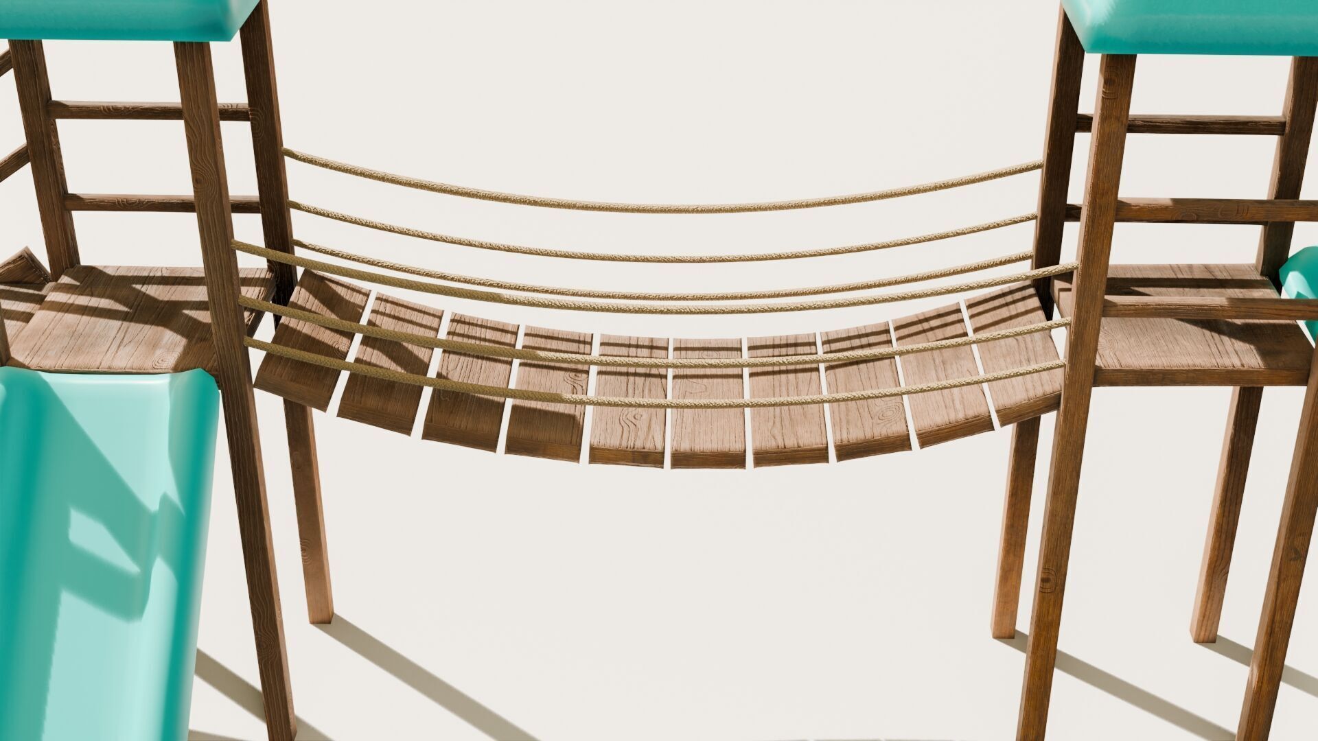 Playground castle with a slide Low-poly 3D model_26