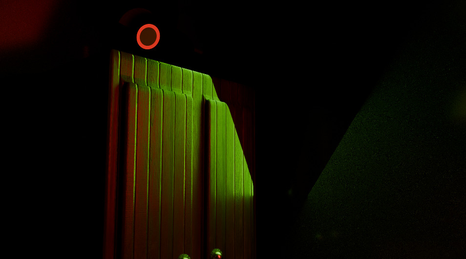 Horor room Low-poly 3D model_4