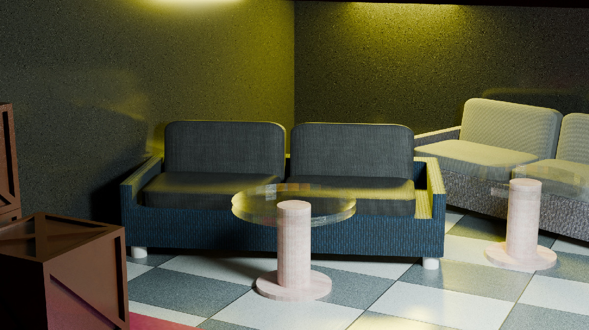 Horor room Low-poly 3D model_11