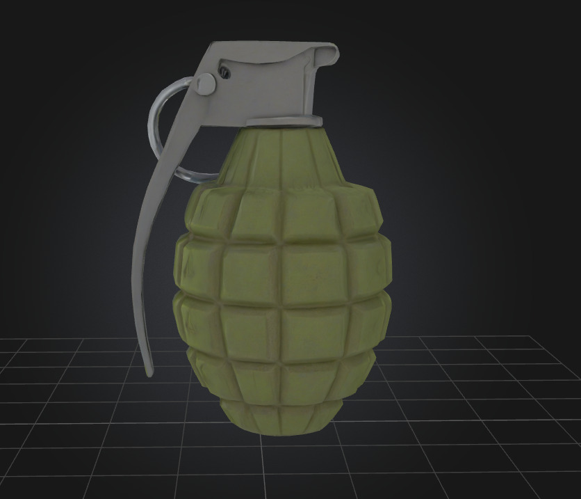 Weapons  Low-poly 3D model_8