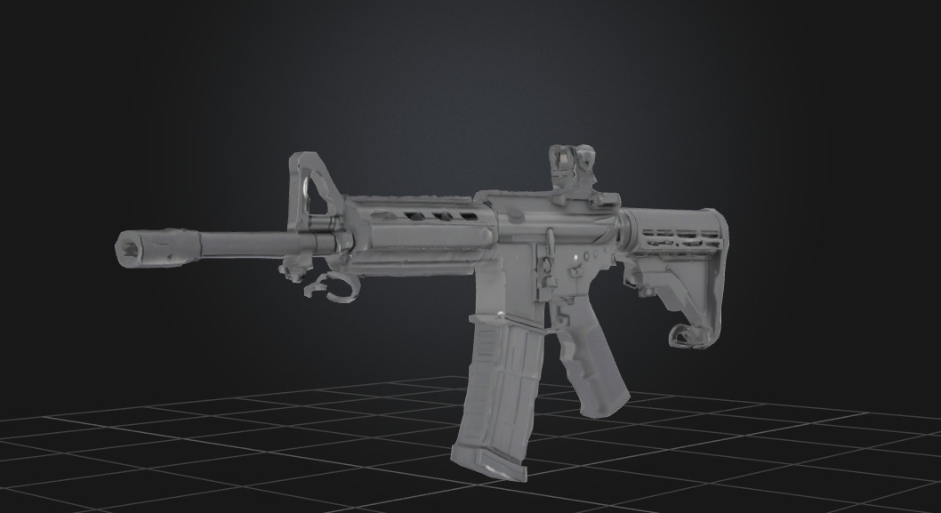 Weapons  Low-poly 3D model_2