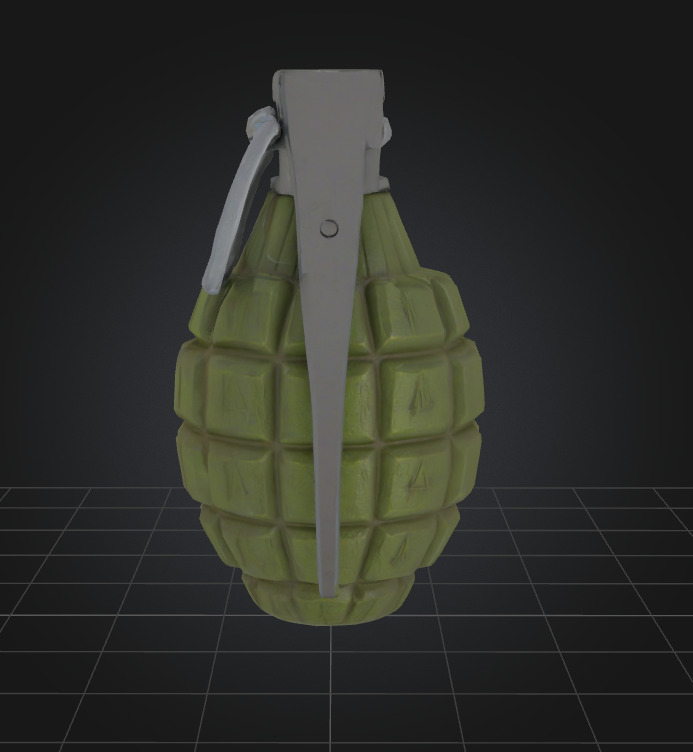 Weapons  Low-poly 3D model_7